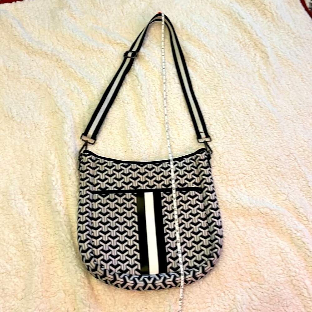 Parker and Hyde Crossbody navy and white